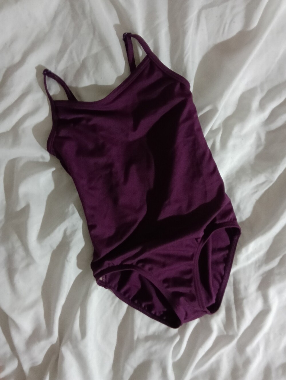 Weissman Deep Plum Girls One-Piece Dance Swimsuit
